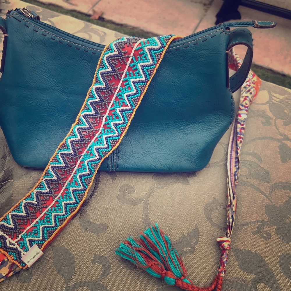 Hand bag with matching boho belt